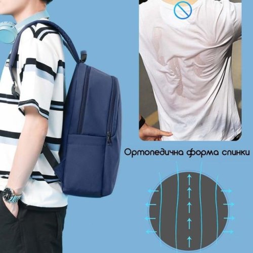 Рюкзак Tigernu T-B9017, для ноутбука 15.6, Blue