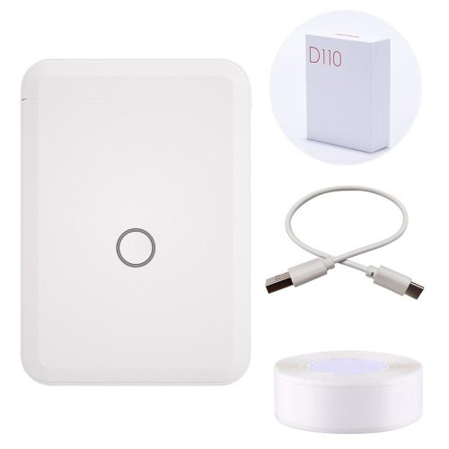 Термопринтер для друку наклейок NIIMBOT D110_M, White (1AA56011604)