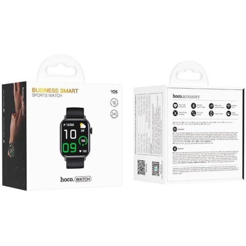 Смартгодинник Hoco Y26, call version, Black (6942007645416)