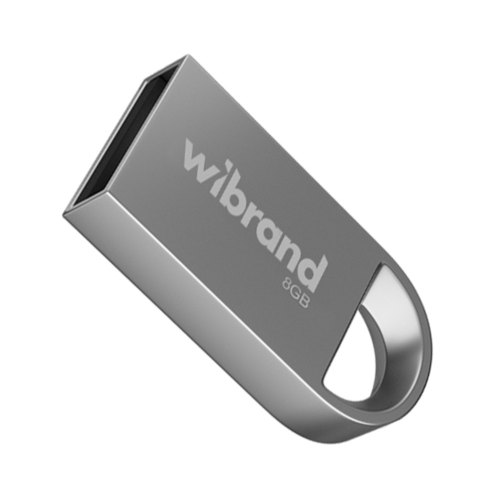 USB флеш Wibrand Lynx, 8GB, USB 2.0, Silver (WI2.0/LY8M2S)