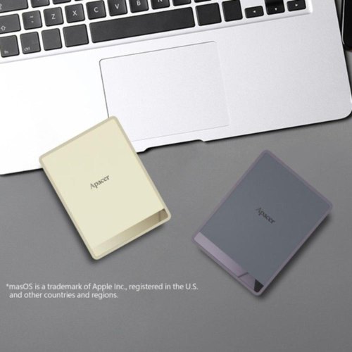 Портативний накопичувач SSD Apacer AS724, 2TB, USB 3.2 Gen.2 Type-C, 500MB/s, Mauve (AP2TBAS724M-1)
