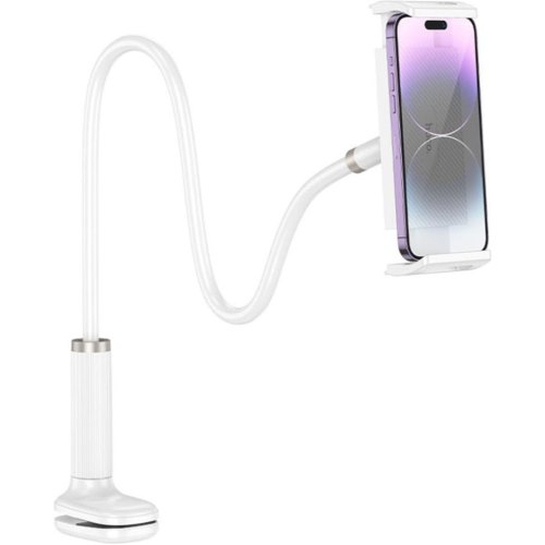 Тримач для смартфона Hoco HD10 Bamboo lazy stand, White (6942007639231)
