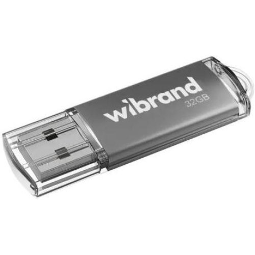 USB флеш Wibrand Cougar, 32GB, USB 2.0, Silver (WI2.0/CU32P1S)