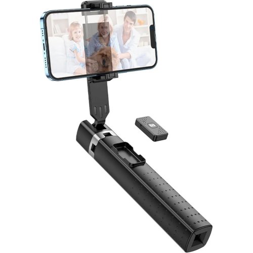 Монопод для селфі Hoco K18 Wave, Black (6931474770707)