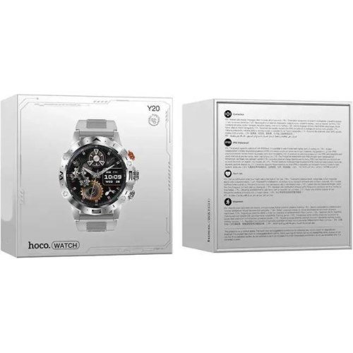 Смартгодинник Hoco Y20, call version, Silver (6942007619417)