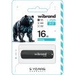 USB флеш Wibrand Grizzly, 16GB, USB 2.0, Black (WI2.0/GR16P3B)