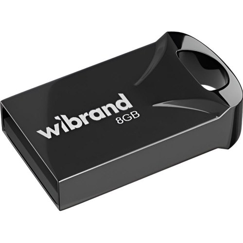 USB флеш Wibrand Hawk, 8GB, USB 2.0, Black (WI2.0/HA8M1B)