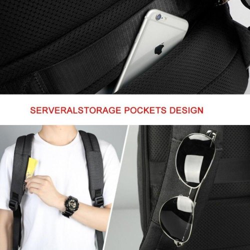 Рюкзак Tigernu T-B3595, для ноутбука 15.6, Black/Grey