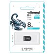 USB флеш Wibrand Scorpio, 8GB, USB 2.0, Black (WI2.0/SC8M3B)