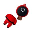 USB флеш Wibrand Squid Game, 16GB, USB 2.0, Red (WI2.0/SG16R)