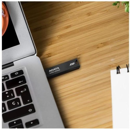 Портативний накопичувач SSD ADATA SC610, 1TB, USB 3.2, 550/500Mb/s, Black (SC610-1000G-CBK/RD)