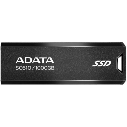 Портативний накопичувач SSD ADATA SC610, 1TB, USB 3.2, 550/500Mb/s, Black (SC610-1000G-CBK/RD)