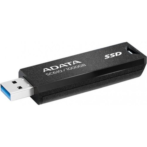 Портативний накопичувач SSD ADATA SC610, 1TB, USB 3.2, 550/500Mb/s, Black (SC610-1000G-CBK/RD)