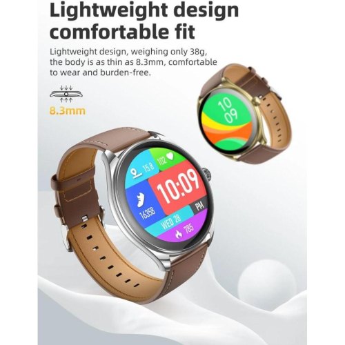 Смартгодинник Hoco Y22, AMOLED, call version, Black (6942007628983)