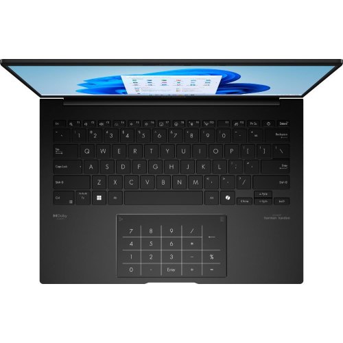 Ноутбук Asus Zenbook 14 UM3406KA-QD149W, 14 WUXGA OLED, AMD AI 7 350, 32GB, SSD 1TB, UMA, Win11, чорний (90NB14U1-M00940)