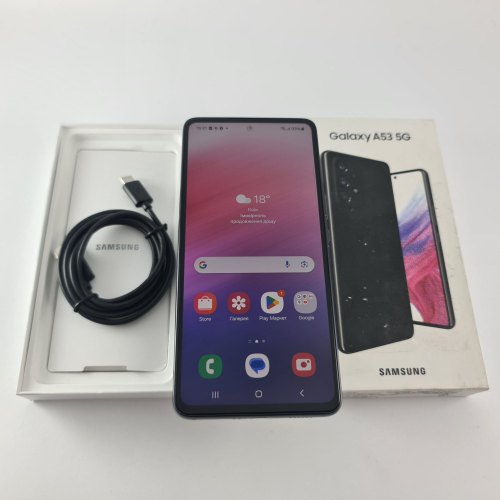 Смартфон Samsung Galaxy A53 (A536E) 128Gb Black (SM-A536EZKDSEK) USED **