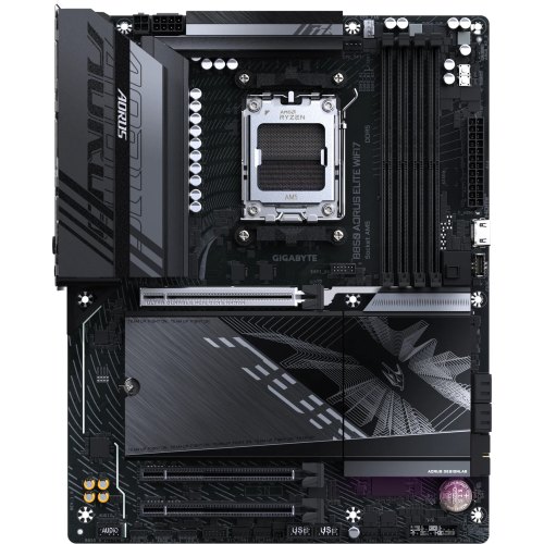 Mатеринська плата Gigabyte B850 AORUS ELITE WIFI7, sAM5, AMD B850, ATX, 3xM.2, DP/HDMI, 2.5 GbE LAN
