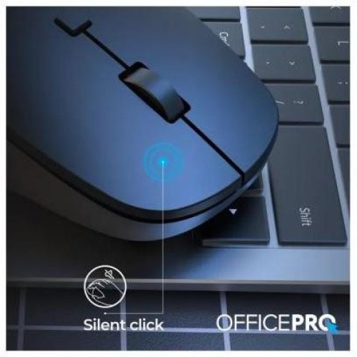 Миша бездротова OfficePro M305B Silent Click Ergonomic Wireless Black