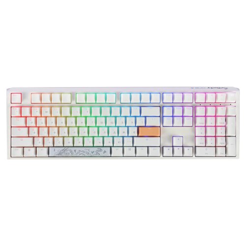 Клавіатура дротова, механічна Ducky One 3 Cherry MX Blue RGB UA White (DKON2108ST-CUAPXPWWWSC1)