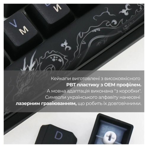 Клавіатура дротова, механічна Ducky One 3 Mini Cherry MX Speed silver RGB UA Black (DKON2161ST-PUAPXCLAWSC1)