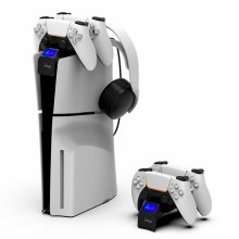 Зарядна станція для геймпадів iPega PG-P5S016, для Sony PlayStation 5 Slim, для геймпадів DualSense PS5