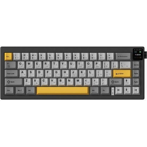 Клавіатура бездротова, механічна Ajazz AK650 Flying Fish Switch Black (AK650-FF-BGY)