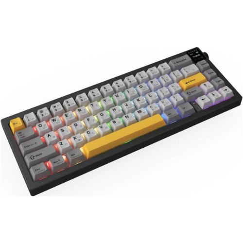 Клавіатура бездротова, механічна Ajazz AK650 Flying Fish Switch Black (AK650-FF-BGY)