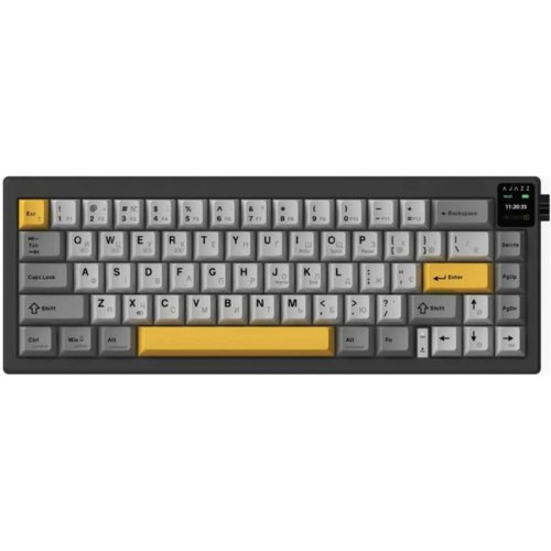 Клавіатура бездротова, механічна Ajazz AK650 Flying Fish Switch Black (AK650-FF-BGY)