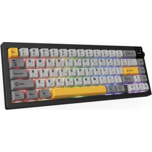 Клавіатура бездротова, механічна Ajazz AK650 Flying Fish Switch Black (AK650-FF-BGY)