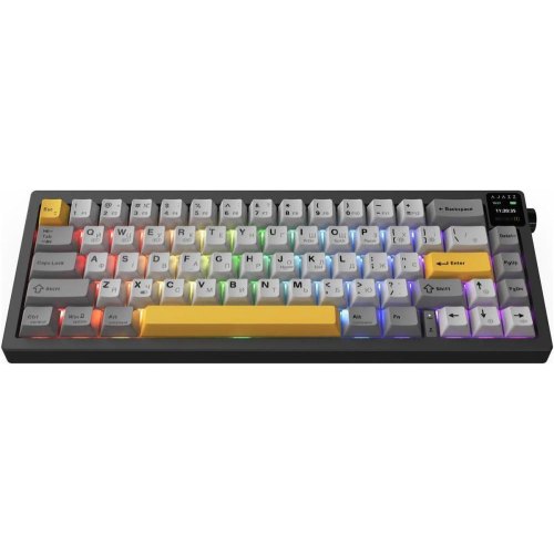 Клавіатура бездротова, механічна Ajazz AK650 Flying Fish Switch Black (AK650-FF-BGY)