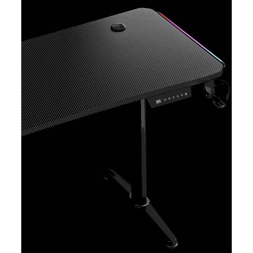 Стіл комп'ютерний Anda Seat Terminator RGB, з електрорегулюванням висоти, Black (AD-D-DD1-1600L-01-B)