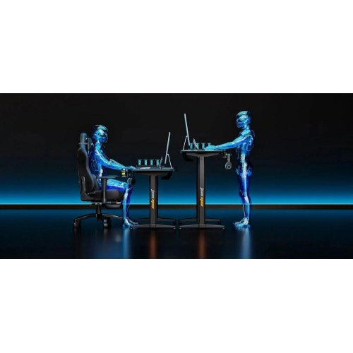Стіл комп'ютерний Anda Seat Terminator RGB, з електрорегулюванням висоти, Black (AD-D-DD1-1600L-01-B)