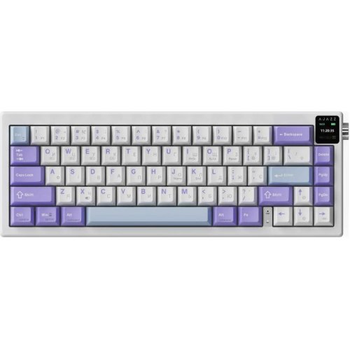 Клавіатура бездротова, механічна Ajazz AK650 Flying Fish Switch Purple (AK650-FF-PWB)