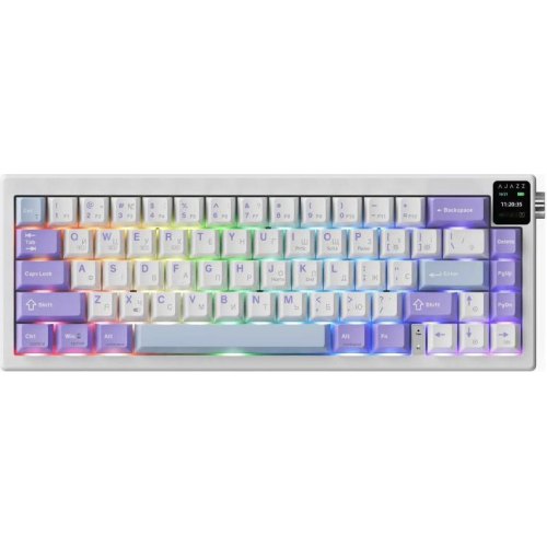 Клавіатура бездротова, механічна Ajazz AK650 Flying Fish Switch Purple (AK650-FF-PWB)