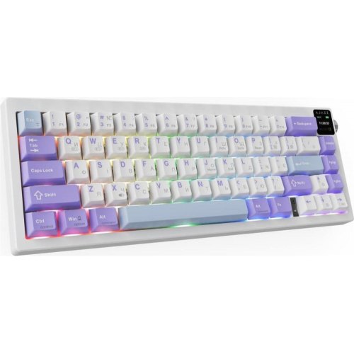 Клавіатура бездротова, механічна Ajazz AK650 Flying Fish Switch Purple (AK650-FF-PWB)