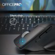 Миша бездротова OfficePro M395B Silent Click Ergonomic Wireless Black