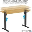 Стіл комп'ютерний OfficePro ODE1260LW, з електрорегулюванням висоти