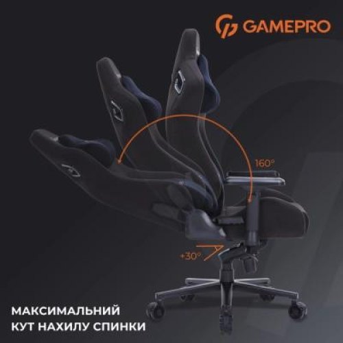 Крісло геймерське GamePro GC900B Fabric Black