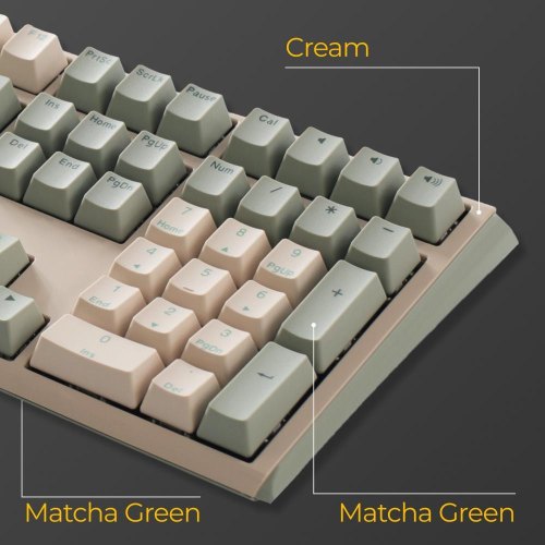 Клавіатура дротова, механічна Ducky One 3 Cherry MX Speed silver UA Matcha Cream (DKON2108-PUAPXМAEGGC1)