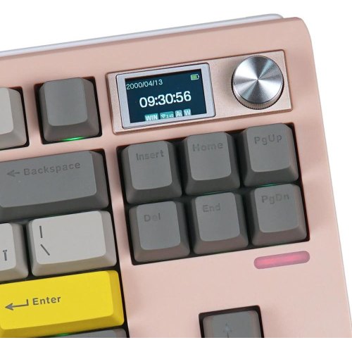 Клавіатура бездротова, механічна Epomaker Shadow-S Wisteria Linear Pink (SHS-P-WL)