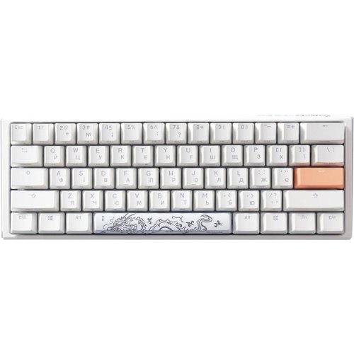 Клавіатура дротова, механічна Ducky One 3 Mini Cherry MX Silent red RGB UA White (DKON2161ST-SUAPXPWWWSC1)