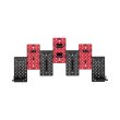 Дошка-органайзер настінна OfficePro WO1080B, Black/Red