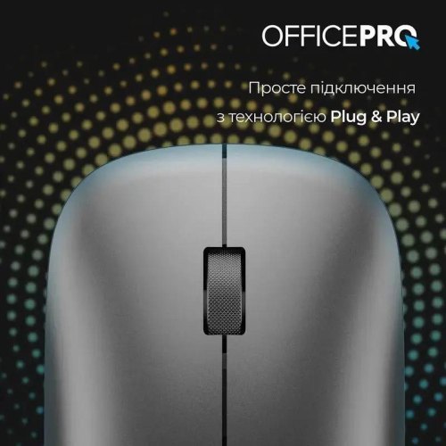 Миша бездротова OfficePro M225G Silent Click Wireless Gray
