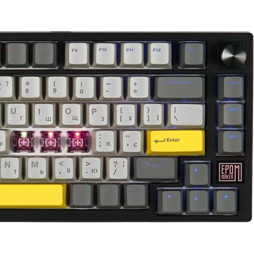 Клавіатура бездротова, механічна Epomaker TH80 SE Flamingo Black (TH80-SE-B-F)