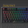 Клавіатура дротова, механічна Ducky One 3 TKL Cherry MX Blue RGB UA Black (DKON2187ST-CUAPXCLAWSC1)