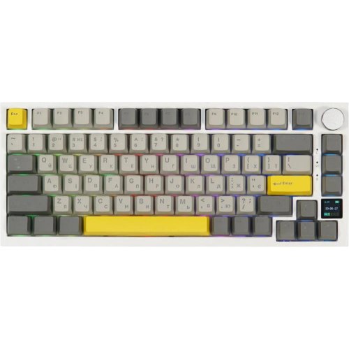 Клавіатура бездротова, механічна Epomaker AK820 Pro Flying Fish White (AK820-PRO-W-FF)