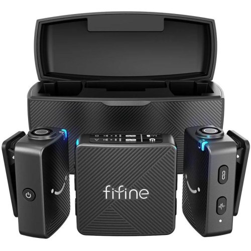 Мікрофон петличний, бездротовий Fifine M9
