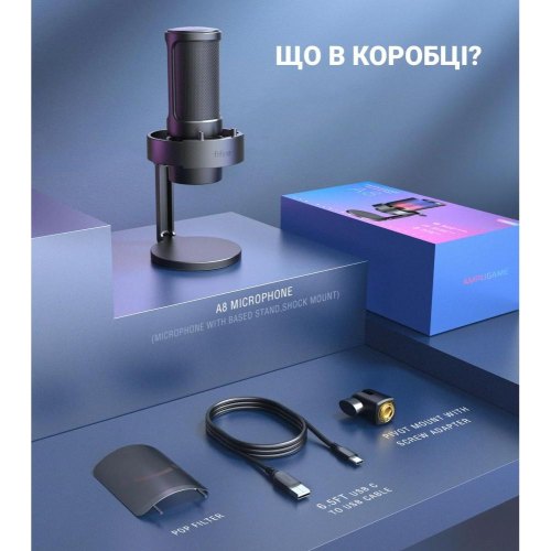 Мікрофон Fifine A8, USB