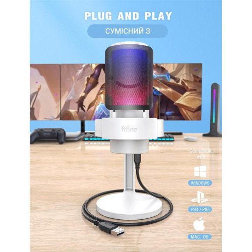 Мікрофон Fifine A8W, USB