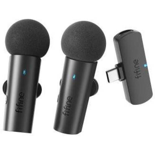 Мікрофон петличний, бездротовий Fifine M8